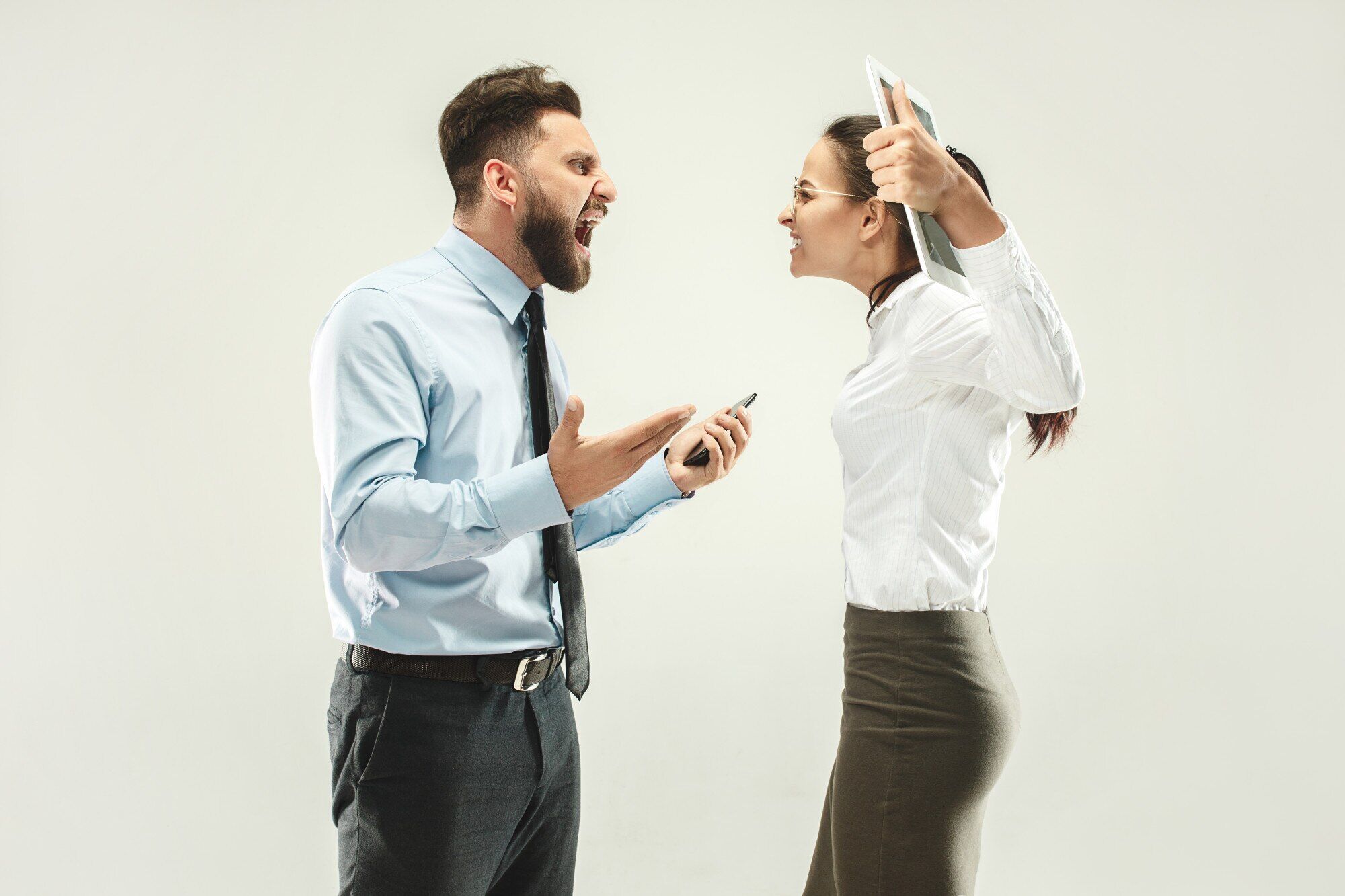 Image showing Problems between Agency & Client, both fighting, ELYF Digital